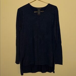 Chelsea & Theodore Blue Tunic Sweater